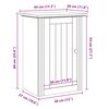 vidaXL Bad-Wandschrank BODO Grau 44x30x60 cm