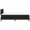 vidaXL Boxspringbett mit Matratze mit LED Schwarz 120 x 190 cm Stoff