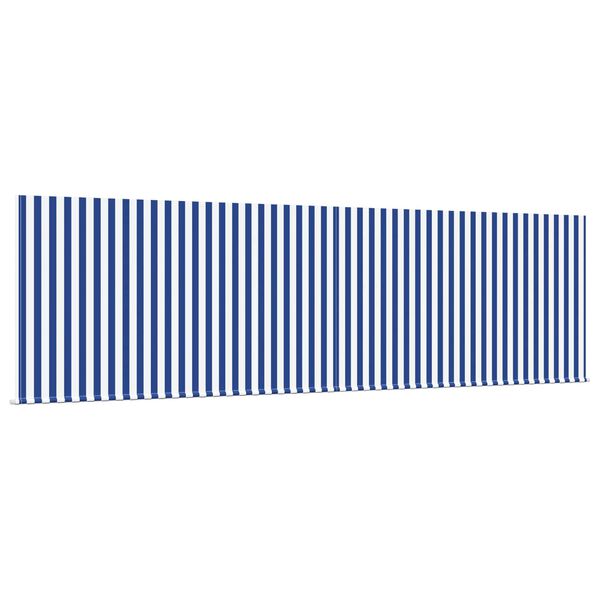 vidaXL Einziehbare Markise Blau und Wei&szlig; 400 x 300 cm