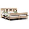 vidaXL Massivholzbett mit Regal ohne Matratze 180x200 cm Kiefer