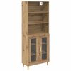 vidaXL Highboard Artisan-Eiche 69,5 x 32,5 x 180 cm Holzwerkstoff