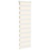 vidaXL Doppelrollo Marmorbeige 40x150 cm Stoffbreite 35,9 cm Polyester