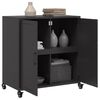 vidaXL Sideboard Schwarz 68x39x72 cm Stahl