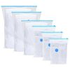 vidaXL Aufbewahrungstaschen 5 stk. Transparent und Blau 60 x 40 cm