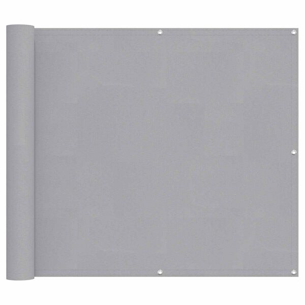 vidaXL Balkonsichtschutz Hellgrau 100 x 400 cm Oxford-Stoff