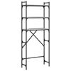 vidaXL Waschmaschinenregal Grau Sonoma 67x25x163 cm Holzwerkstoff