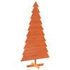 vidaXL Weihnachtsbaum zum Schm&uuml;cken Wachsbraun 180cm Massivholz Kiefer