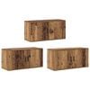 vidaXL Wand-TV-Schrank Set 3 Stk. Altholz Holzwerkstoff