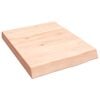 vidaXL Wandregal 40x50x(2-6) cm Massivholz Eiche Unbehandelt
