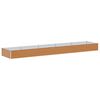 vidaXL Hochbeet Hellbraun 485 x 100 x 36 cm Verzinkter Stahl
