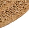vidaXL Teppich Jute Handgeflochten 180 cm Rund
