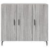 vidaXL Sideboard Grau Sonoma 90x34x80 cm Holzwerkstoff
