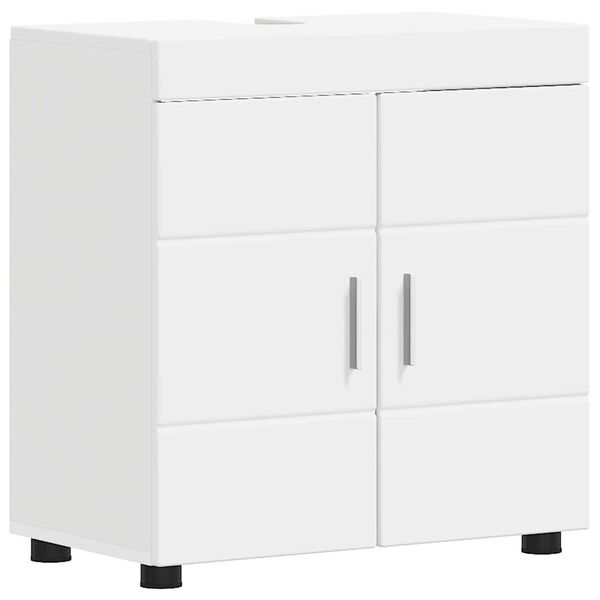 vidaXL Badezimmerschrank-Set TULUM Wei&szlig; 60 x 34 x 63 cm Holzwerkstoff