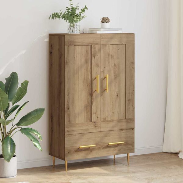 vidaXL Highboard Artisan-Eiche 69,5 x 31 x 115 cm Holzwerkstoff