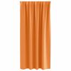 vidaXL Verdunkelungs-Vorh&auml;nge mit Ringen 2 pcs Orange 175 x 140 cm