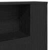 vidaXL Kopfteil Schrank Schwarz Eichen-Optik 180 x 18.5 x 102.5 cm