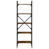 vidaXL B&uuml;cherregal 5 F&auml;cher R&auml;uchereiche 56x31,5x174 cm Holzwerkstoff