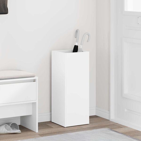 vidaXL Sonnenschirmhalter Wei&szlig; 25 x 24,5 x 64 cm Holzwerkstoff