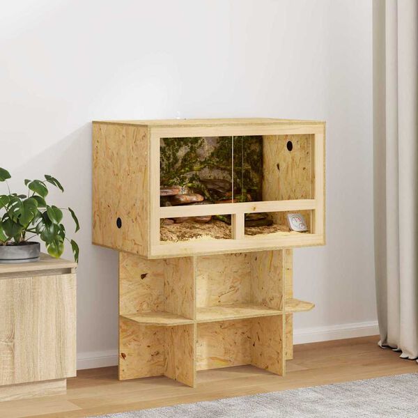 vidaXL Terrarium Braun 80 x 50 x 50 cm OSB