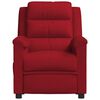 vidaXL Massagesessel Weinrot Samt
