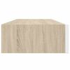 vidaXL Wandschubladenregale 2 Stk. Eiche und Weiß 60x23,5x10cm MDF