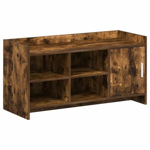 vidaXL Schuhschrank 100 x 39,5 x 51 cm Holzwerkstoff Ger&auml;ucherte Eiche