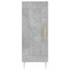 vidaXL Highboard Betongrau 34,5x34x180 cm Holzwerkstoff