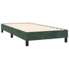 vidaXL Boxspringbettgestell Dunkelgrün 90x190 cm Samt