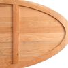 vidaXL Esstisch Hellbraun 200x100x74 cm Massivholz Eiche Oval