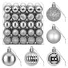 vidaXL Weihnachtskugelset 100 stk. Grau 4 cm Polystyrol