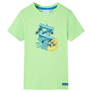 Kinder-T-Shirt Neongr&uuml;n 116