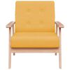 vidaXL Sessel Gelb Stoff