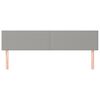 vidaXL Kopfteile 2 Stk. Hellgrau 90x5x78/88 cm Stoff