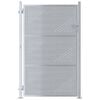 vidaXL Gartentor 85 x 144 cm Edelstahl Silber Abschlie&szlig;bar