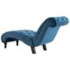 vidaXL Chaiselongue Blau Samt