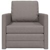 vidaXL Bodensofa mit Schlaffunktion Taupe 112x174x55 cm Stoff