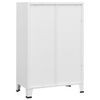 vidaXL Lagerschrank Industrial Weiß 75x40x115 cm Metall