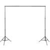 vidaXL Fotostudio Set 3 Baumwolle-Hintergr&uuml;nde Rahmen verstellbar 3x6m