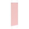 vidaXL Plissee Rosa 45x100 cm Stoffbreite 44,4 cm Polyester