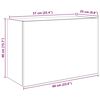 vidaXL Bad-Wandschrank Grau Sonoma 60x25x40 cm Holzwerkstoff