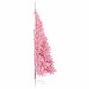 vidaXL K&uuml;nstlicher vorbeleuchteter Weihnachtsbaum Rosa 210 cm PVC