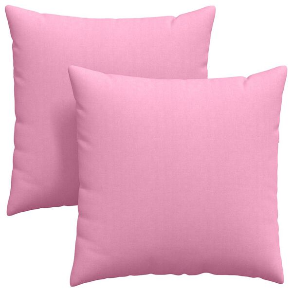 vidaXL Sofakissen 2 pcs Rosa 60 x 60 cm Stoff