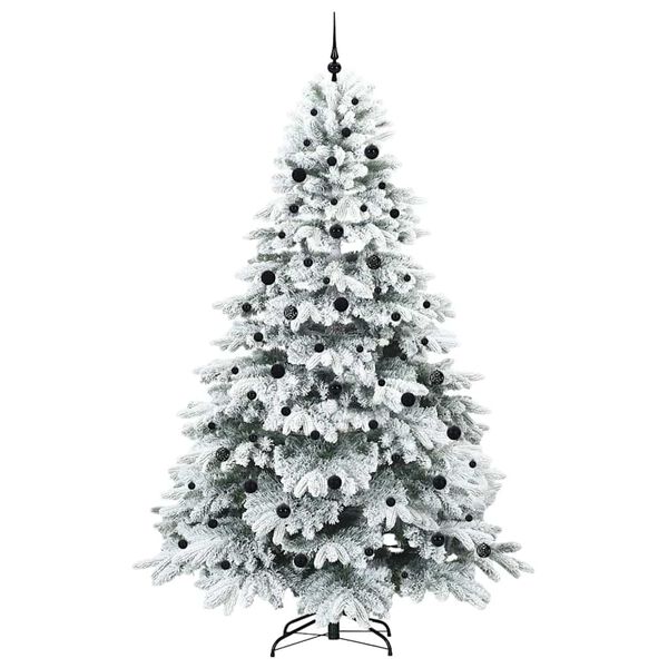 vidaXL K&uuml;nstlicher Weihnachtsbaum mit 300 LEDs Wei&szlig; 240 cm PE und PVC