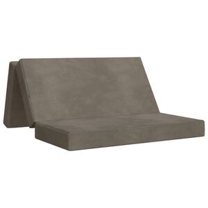 vidaXL Klappsofa Bett 120 x 67 x 45 cm Hellgrau