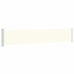 vidaXL Seitenmarkise Ausziehbar 117x614 cm Creme