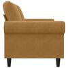 vidaXL 2-Sitzer-Sofa Braun 140 cm Samt