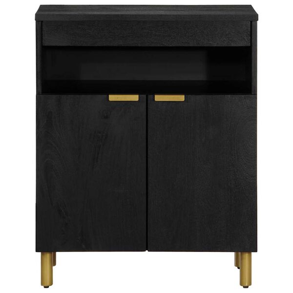 vidaXL Sideboard Schwarz 60x33x75 cm Holzwerkstoff