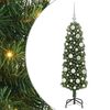 vidaXL K&uuml;nstlicher Weihnachtsbaum mit 150 LEDs mit St&auml;nder Gr&uuml;n 120 cm