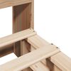 vidaXL Massivholzbett mit Regal ohne Matratze 150x200 cm Massivholz