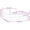 vidaXL Boxspringbett mit Matratze Rosa 160x210 cm Samt